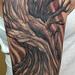 Tattoos - Black and Grey Tree Tattoo - 75044